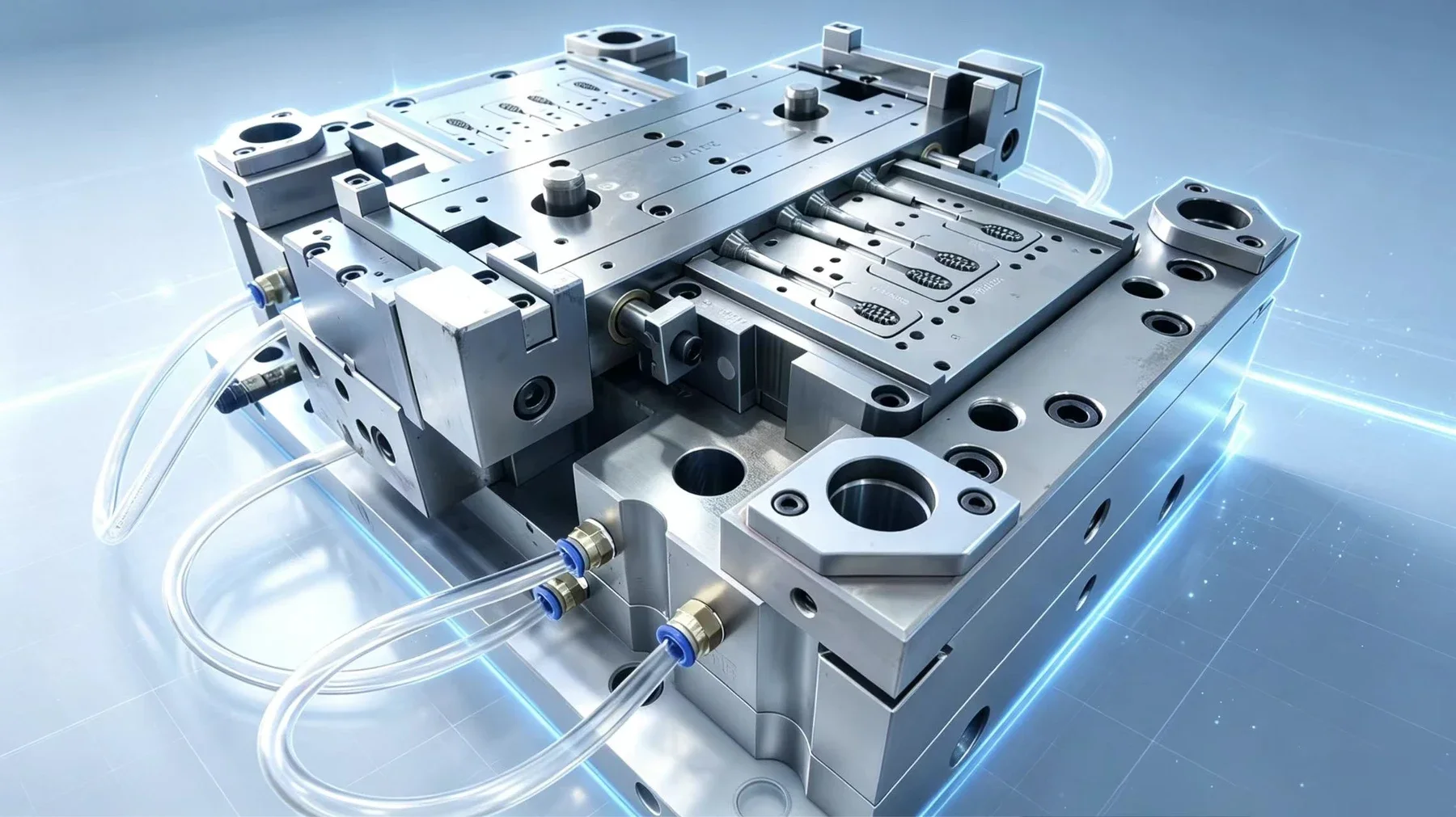 Precision two-shot mold structure