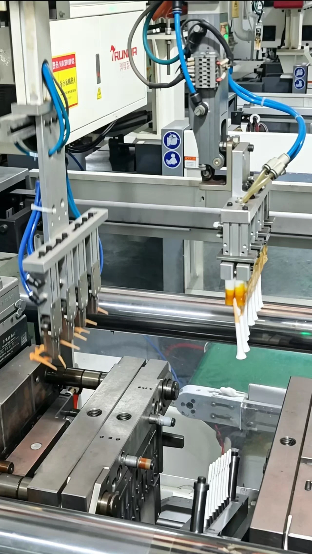 Injection molding and automated part handling