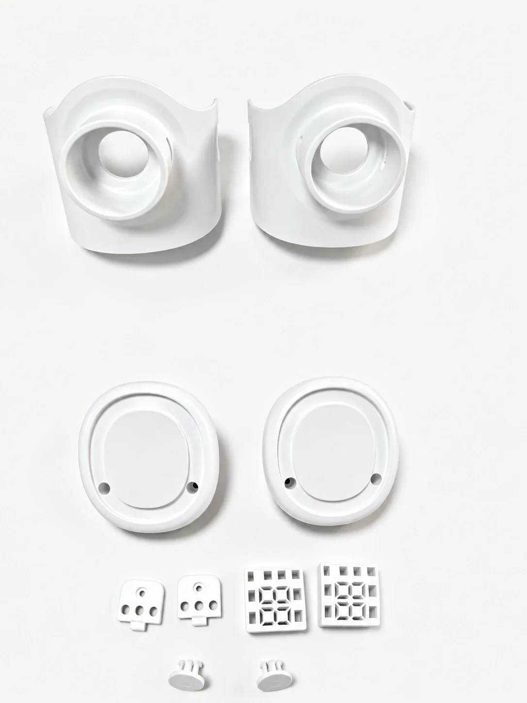 White injection molded medical housings and components